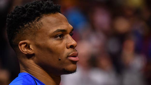 Russell Westbrook and Paul George say they've "moved on" from the insensitive comment made by their announcer last week.