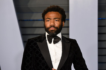 Donald Glover attends the 2018 Vanity Fair Oscar Party.