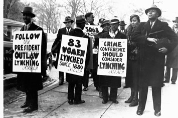 Protest against lynching in 1934.