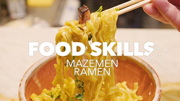 Lately, a different style of noodle-making has been capturing the imaginations of ramaniacs everywhere. Enter: mazemen. Find out more about this craze on this episode of Food Skills. 