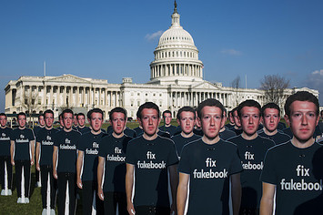 Zuckerberg Testifies Congress Cutouts