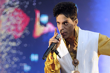 US singer and musician Prince.
