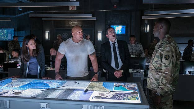 During a visit to the Atlanta set of ‘Rampage’, Dwayne Johnson and Naomie Harris share insight on how their gorilla co-star came to be and how The Rock saves the world once again. 