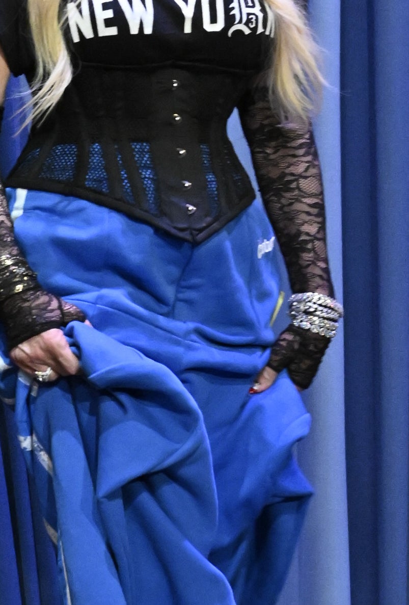 closeup of Madonna