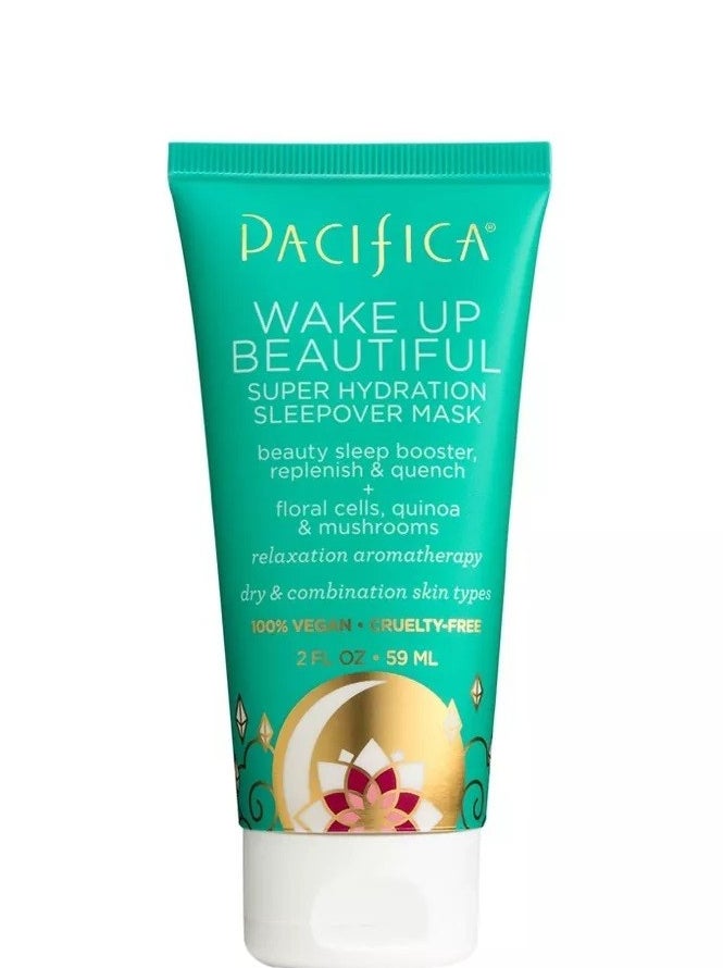green container of the Pacifica face mask