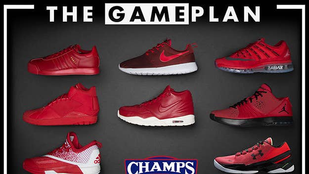 Get in the Valentine’s Day spirit with this collection of red sneakers from The Game Plan by Champs Sports.