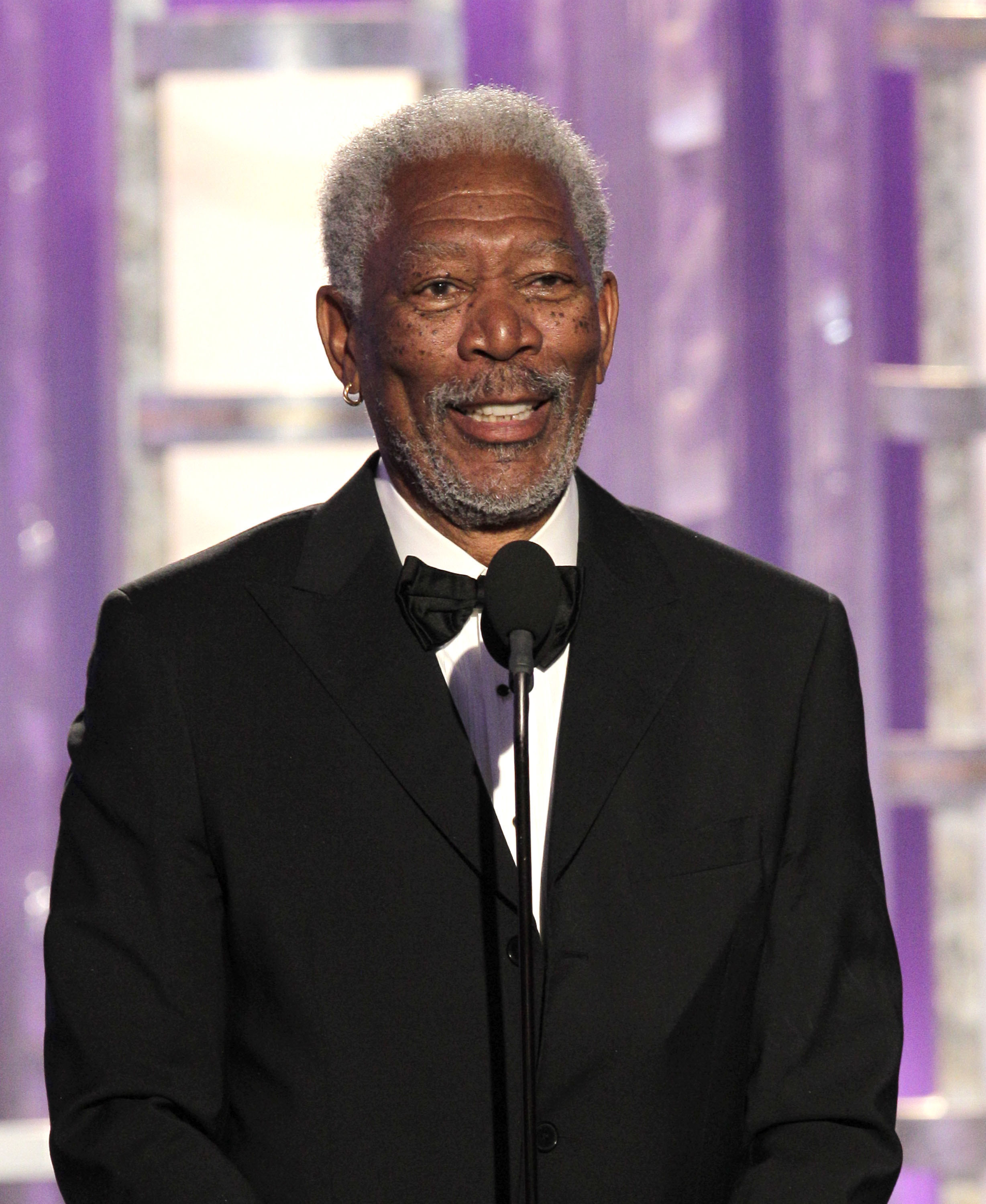 Morgan Freeman presenting at an awards show