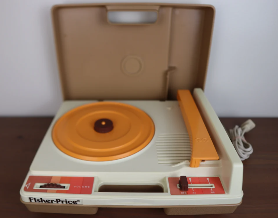 A vintage Fisher-Price turntable