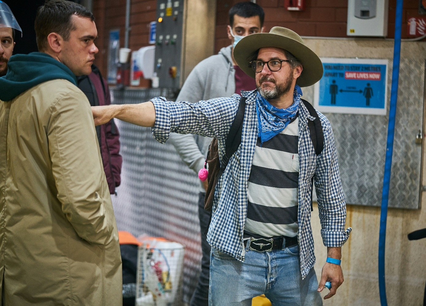 Corin Hardy directs a scene in season two of &quot;Gangs of London&quot;