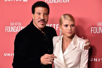 Lionel Richie and Sofia Richie attend the SAG AFTRA Foundation Patron of the Artists Awards 2017.