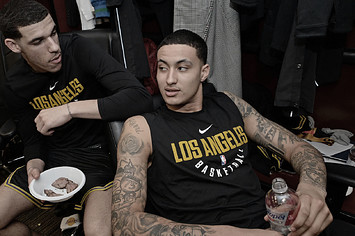 Kyle Kuzma Clowns Lonzo Ball for Eating a Bowl of Cheese