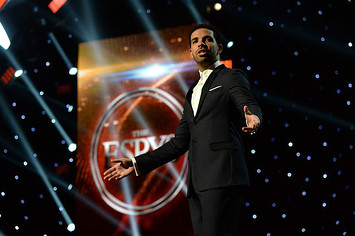 Host Drake speaks onstage during The 2014 ESPY Awards.
