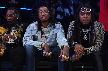 Migos attend the NBA All Star Game.