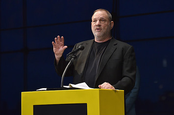 Harvey Weinstein speaks at National Geographic's Further Front Event.