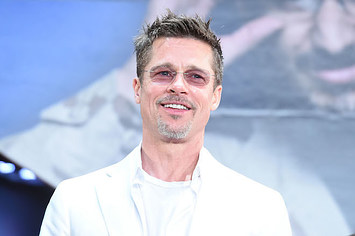 Brad Pitt attends the premiere for 'War Machine.'