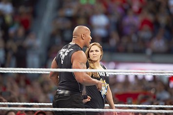 The Rock and Ronda Rousey