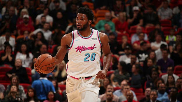 We spoke with Heat forward Justise Winslow about Dwyane Wade's return to Miami and watching his Duke Blue Devils make a run in the NCAA tournament.