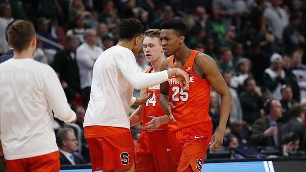 RIP to your bracket. Syracuse stunned Michigan State.