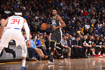 Kevin Durant against the L.A. Clippers.