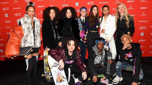 The film is based off an all-girl skate crew from NYC. 