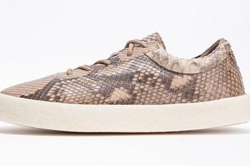 Yeezy Season 6 Thick Shaggy Suede Crepe Sneaker 'Python Skin' 1