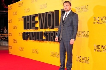 Leonardo DiCaprio arriving for the UK Premiere of The Wolf of Wall Street.