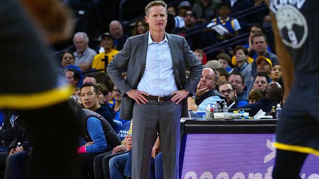 Steve Kerr sympathized with NBA officials on Monday by talking about players who constantly try to trick them.
