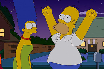 Homer and Marge in a recent 'Simpsons' episode.