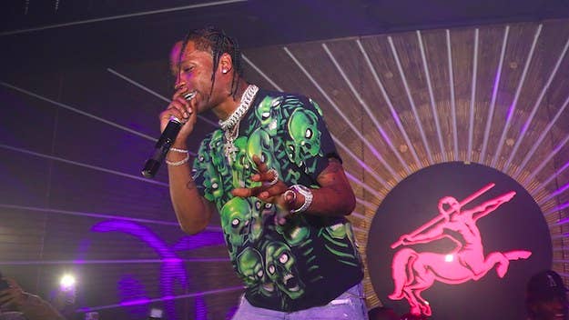 Travis performed hits like "Goosebumps" and "Antidote" in front of stars like French Montana, Future, and Guy Fieri.