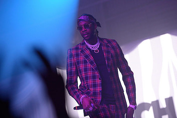 2 Chainz performs at Def Jam Celebrates NBA All Star Weekend at Milk Studios.