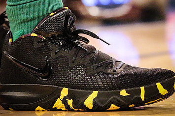 Kyrie Irving Nike Kyrie Budget Core Black Yellow Right Profile