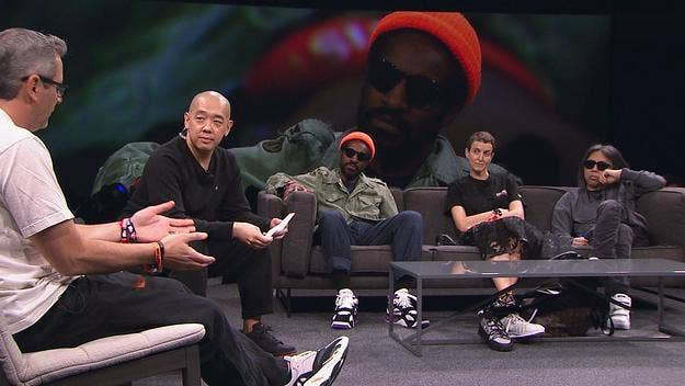 Jeff Stapled hosted a panel featuring André 3000, Sarah Andelman, Hiroshi Fujiwara, and Jon Wexler that highlighted the importance of collaboration in design, sneakers, fashion, and music.