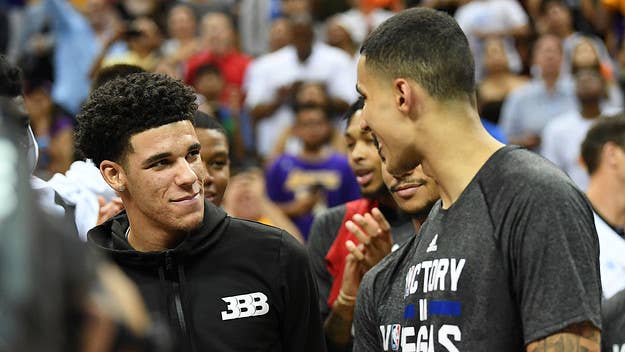 The Lakers rookie talks about his relationship with Lonzo Ball and why he'd give the nod to another Pacific Division player as the NBA's best rapper.