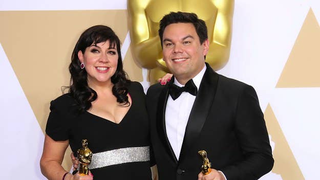 Lopez and his wife Kristen Anderson-Lopez took home the Oscar last night for Best Original Song. 