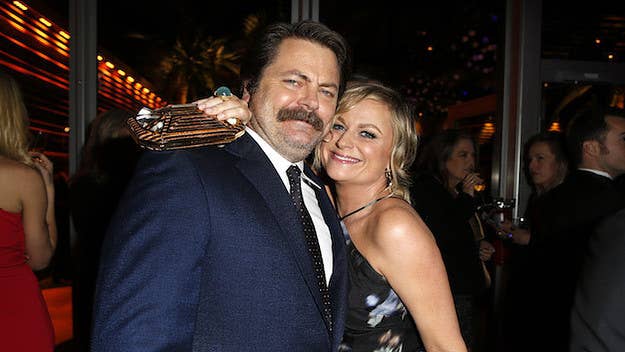 Amy Poehler, Mike Schur, and Nick Offerman don't want their "good natured" show associated with the NRA.
