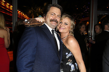 Nick Offerman and Amy Poehler, stars of 'Parks and Recreation.'