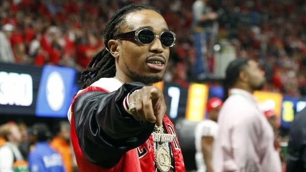 Quavo has been driving the Georgia football bandwagon since August.