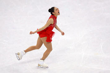 This is a picture of Mirai Nagasu/Dean Mouhtaropoulos