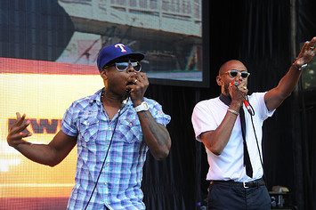 Talib Kweli and Mos Def of Black Star perform during the 2011 Rock The Bells Music Festival.