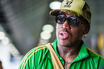 This is a photo of Dennis Rodman.