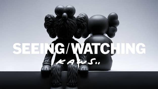 KAWS is bringing two beloved characters together for his new SEEING/WATCHING sculpture.