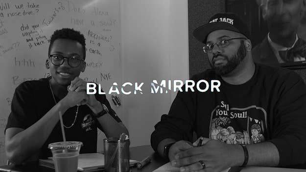 Frazier and khal dive into 'Black Mirror' and how the season four finale, "Black Museum," opens up the lore of the series and the ominous company behind much of the tech on the show, TCKR.