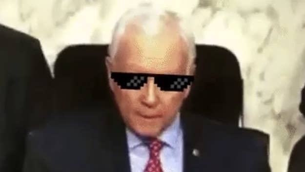 Utah Senator Orrin Hatch forgot his glasses Tuesday morning and got turned into a meme.