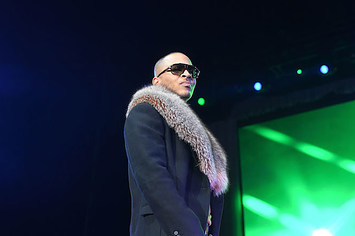 Rapper T.I. performs at the Great Xscape tour.