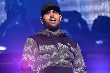 Chris Brown performs at the 92.3 Real Show.