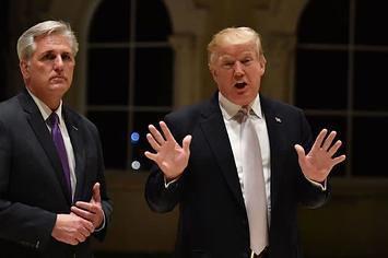 This is a picture of Donald Trump and Kevin McCarthy.