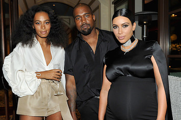 Solange Knowles and Kanye West