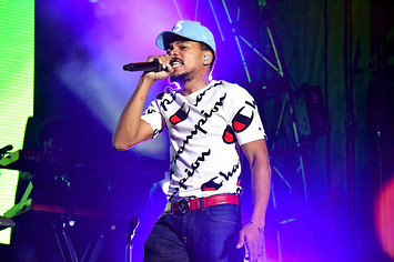 Chance the Rapper performing at the 2017 Lost Lake Festival.