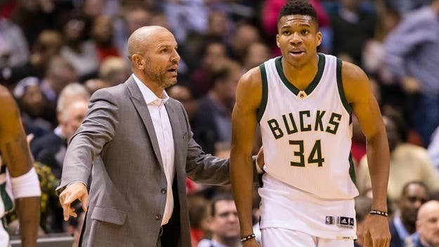 Giannis Antetokounmpo put up a valiant effort to save Jason Kidd's job, but it was too late.