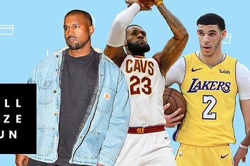Kanye West, LeBron James, Lonzo Ball